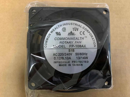 new 1pcs Commonwealth FP-108AX S1B AC220V/240V 0.12/0.10A 80*80*25mm 2Wire cooling