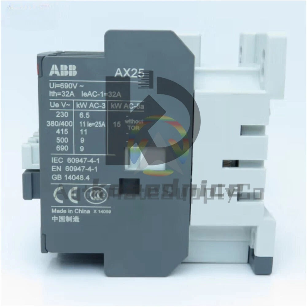 ABB AC Contactor AX25-30-10 AX25-30-01 AC24V 48V 110V 220V 380V 25A AX Series