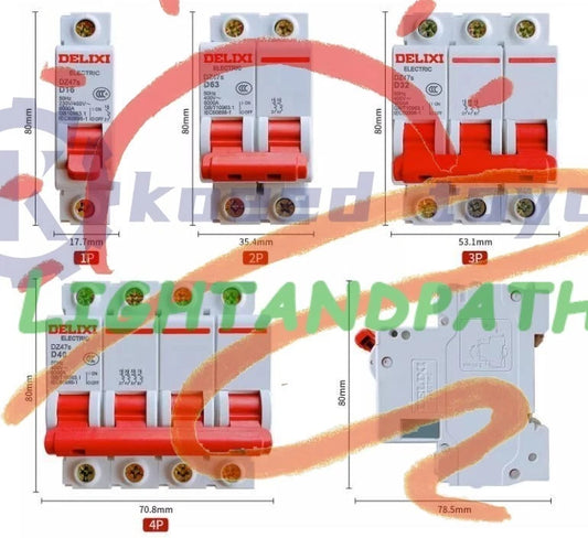 For Delixi DZ47S Series Air-Switch Circuit Breaker D-Type #Li