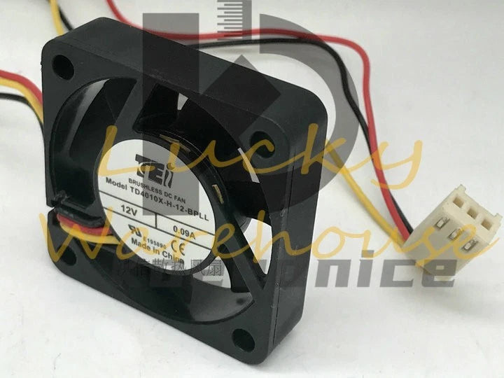 TEI TD4010X-H-12-BPLL 4010 12V 0.09A 4cm 3-wire silent cooling fan