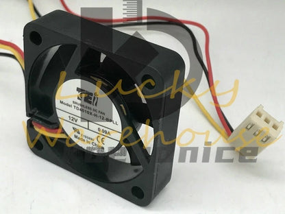 TEI TD4010X-H-12-BPLL 4010 12V 0.09A 4cm 3-wire silent cooling fan