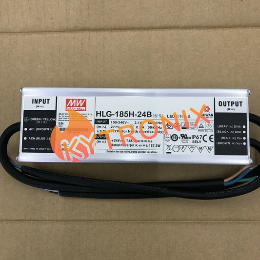 1Pcs MEAN WELL HLG-185H-24B 185W 24V 7.8A power supply