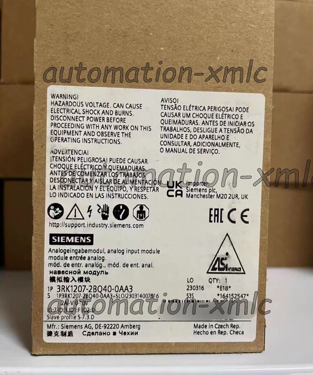 new 3RK1207-2BQ40-0AA3 analog input module fast transport - KOEED