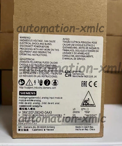 new 3RK1207-2BQ40-0AA3 analog input module fast transport - KOEED
