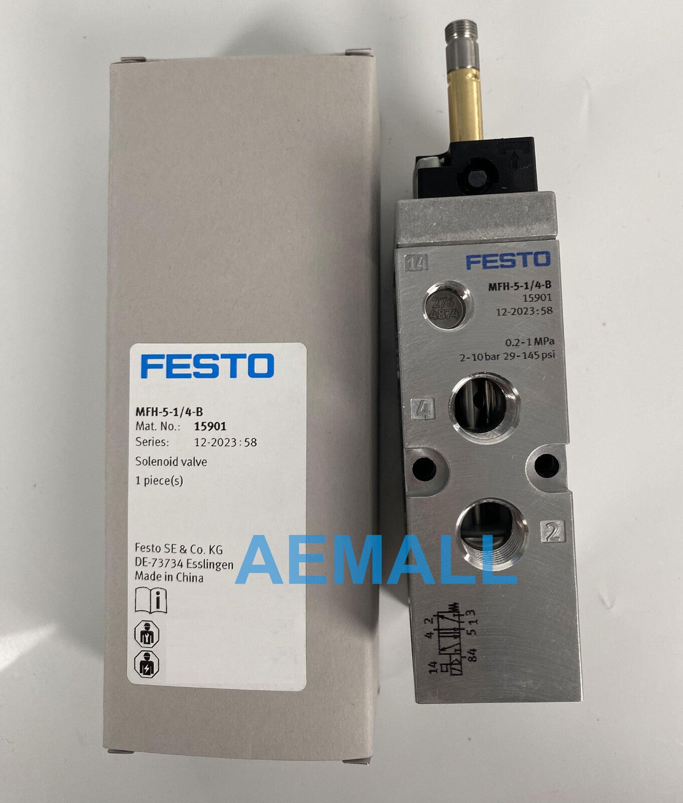 1pcs Festo MFH-5-1/4-B 15901 Air Solenoid Valve