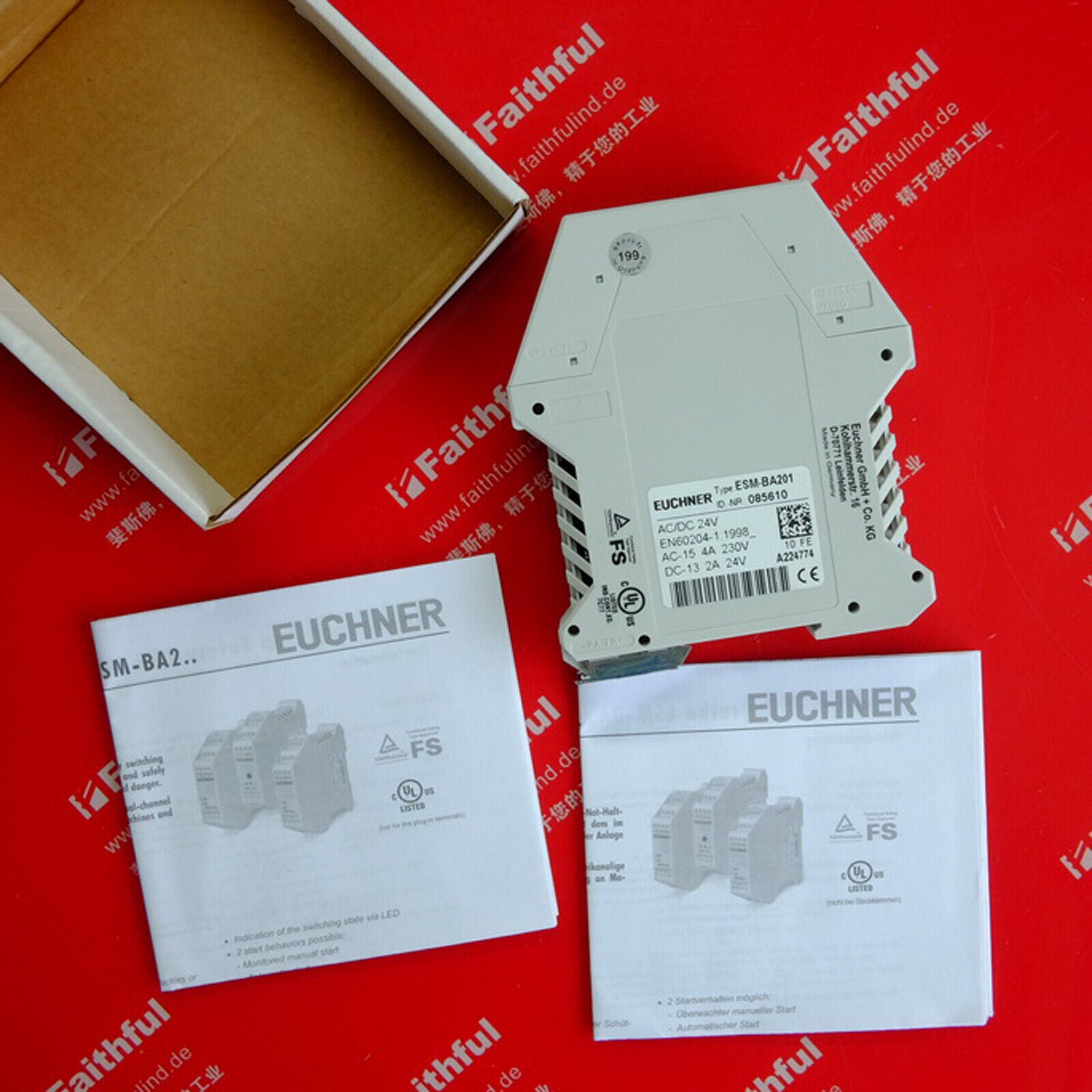 new 1PCS  FOR EUCHNER Safety relay ESM-BA201 24V FAST SHIP#XR