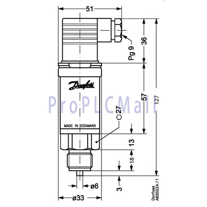 1PC~DANFOSS 060G2104 Pressure Sensors ~
