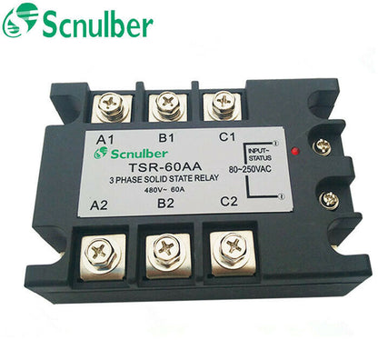 new Scnulber three-phase solid state relay TSR-60AA 60A 480V AC control AC - SCNULBER
