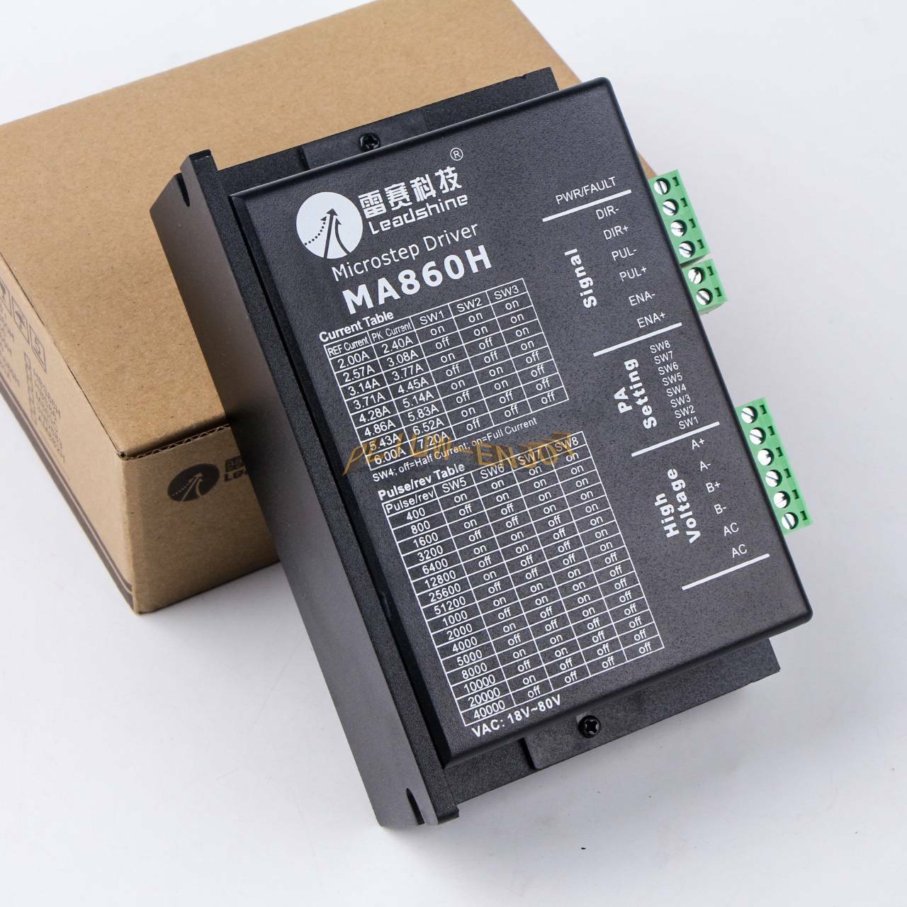 new ONE LeadShine MA860H 2.4-Phase Stepper Motor Drive, Up to 80VAC/110VDC 7.2A - ONE