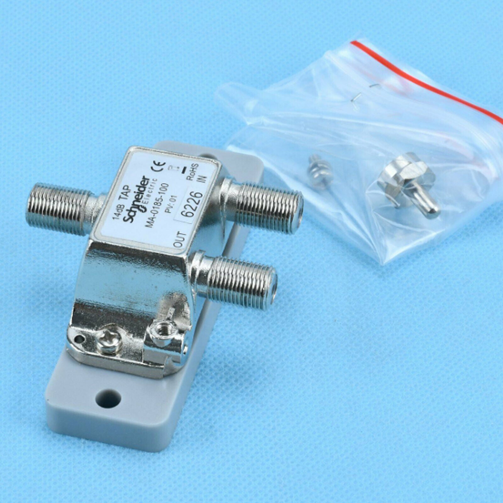 Schneider Modicon Coax Splitter MA-0185-100:Professional Coaxial Splitter with 100% Signal Transmission, 185° Splitting Angle - SCHNEIDER