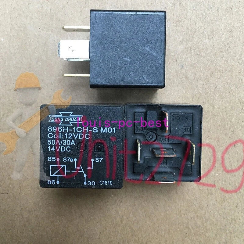 5PCS Automotive Relay 5 prong 896H-1CH-S M01 12VDC 50A #un