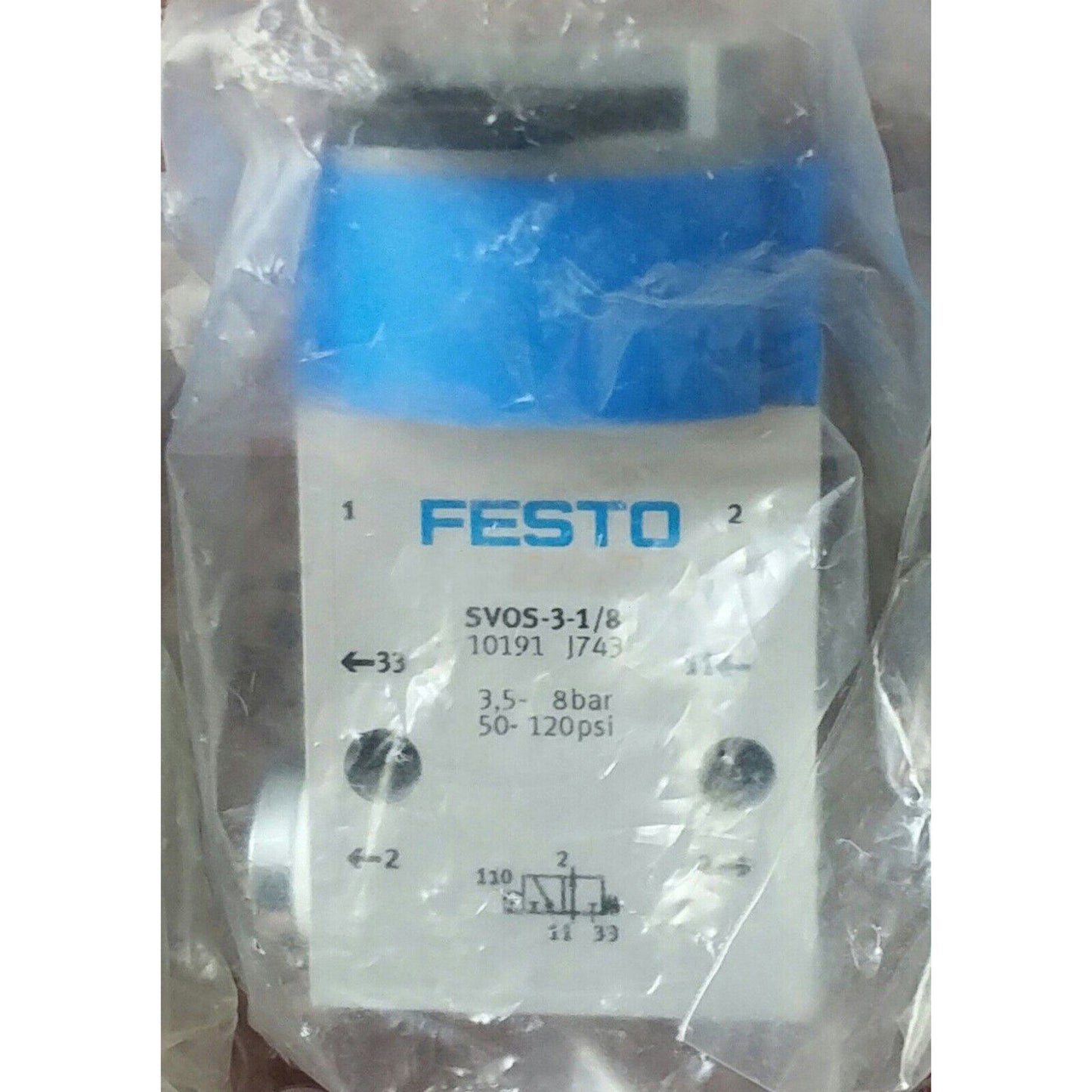 FESTO SVOS-3-1/8 10191 Mechanical Valve Stock - FESTO
