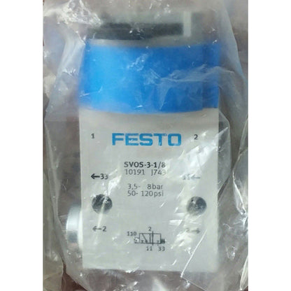 FESTO SVOS-3-1/8 10191 Mechanical Valve Stock - FESTO