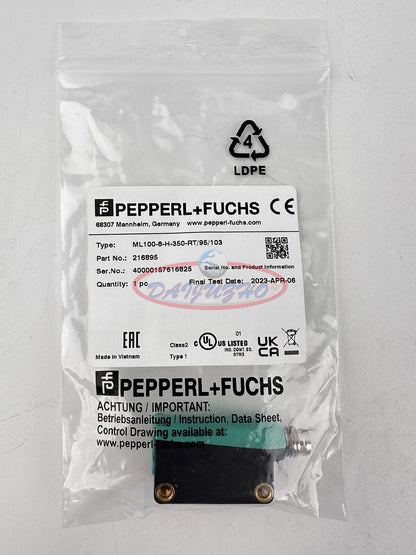 ONE PEPPERL+FUCHS BACKGROUND SUPPRESSION SENSOR 350MM ML100-8-H-350-RT - ONE PEPPERL+FUCHS