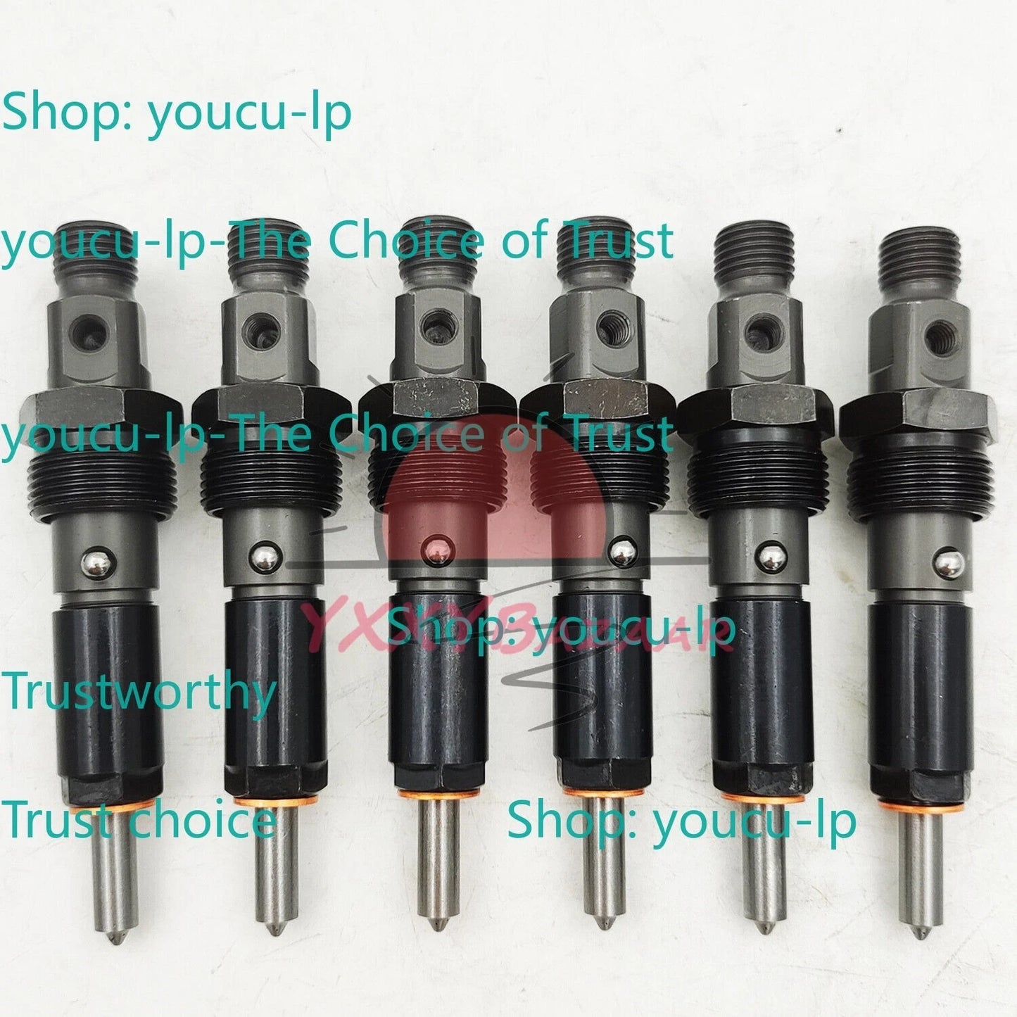 6PCS 50HP Upgrade Fuel Injectors Bosch Fits For 1994-1998 Dodge Ram 5.9L Diesel