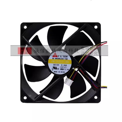 Y.S.TECH YW12025012BH 12025 DC12V 0.46A 12CM 4-Wire PWM Cooling Fan