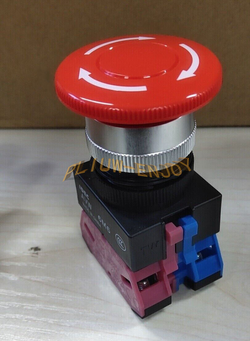 new 1PCS  IDEC IDEC 22mm emergency stop button AVW411R