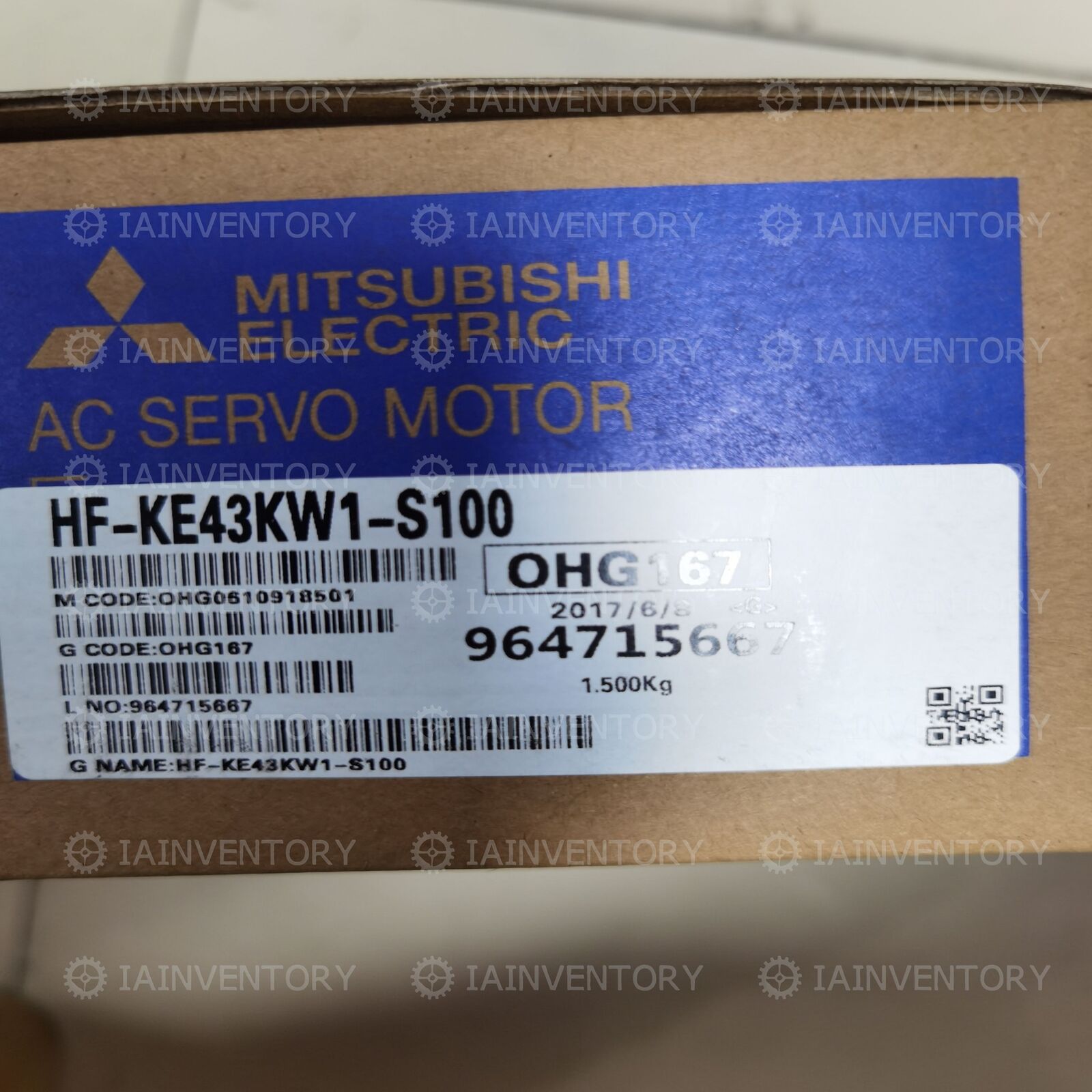 MITSUBISHI HF-KE43KW1-S100 AC Servo Motor Fast - MITSUBISHI