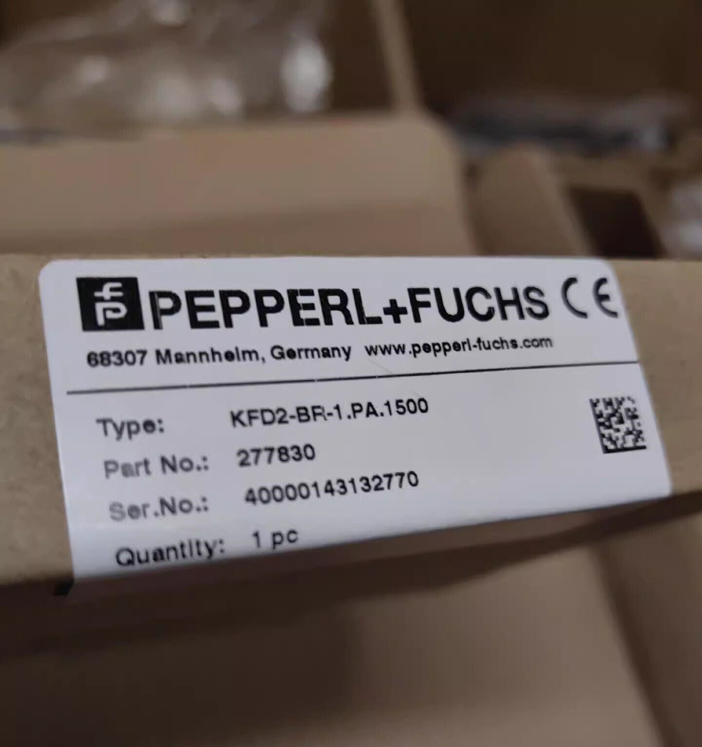 new 1pcs P+F Bus Device Module Coupler KFD2-BR-1.PA.1500 277830 - BECKHOFF