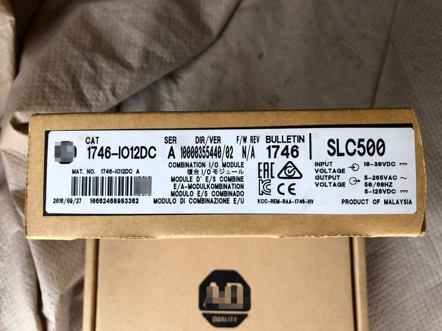 [Factory Sealed] Allen-Bradley 1746-IO12DC SER A SLC 500 Combination Modul - ALLEN-BRADLEY