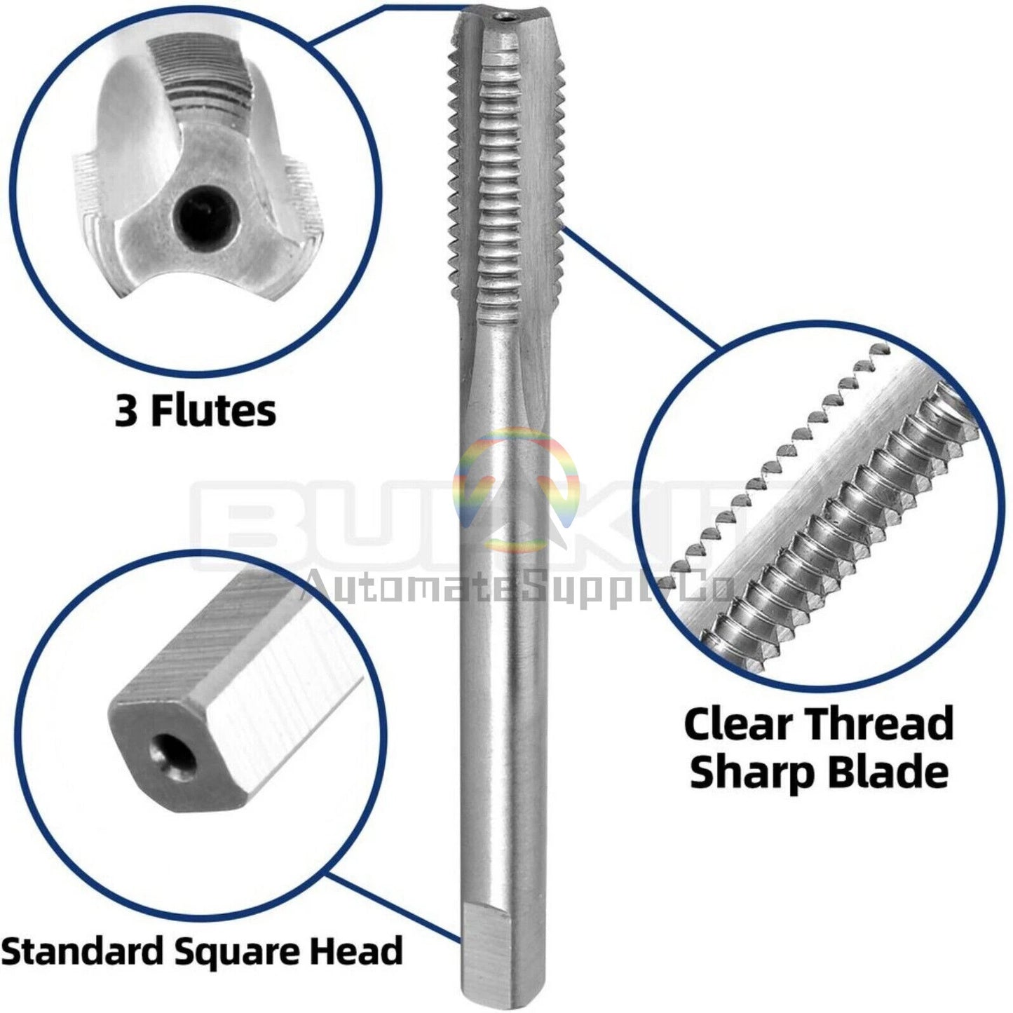 5/16"-32 UNEF Tap and Die Set Right Hand,5/16 x 32 UNEF Thread Tap and Round Die