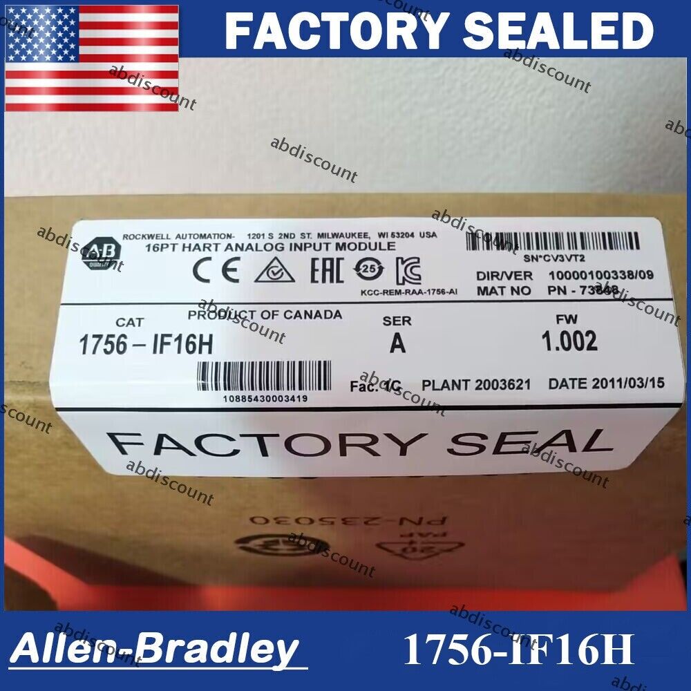 NEW 2023 Factory-Sealed ControlLogix 16 Pt HART Module 1756IF16H - CONTROLLOGIX