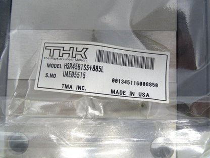 THK HSR45B1SS+885L LINEAR GUIDE - NEW - THK