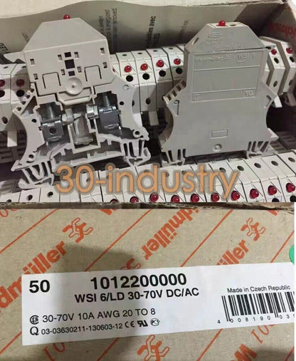 50pcs WSI 6 LD 30-70V DC/AC Fuse Terminal - Model 1012200000 - KOEED