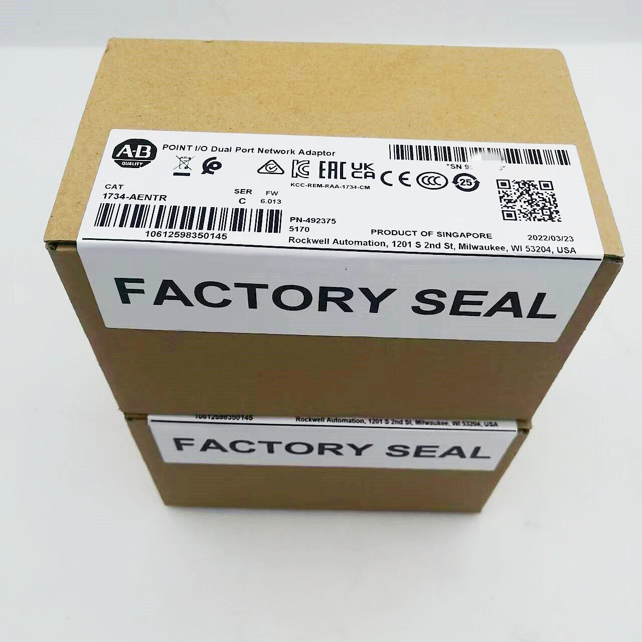 Allen-Bradley AB 1734-AENTR SER C POINT Dual Port Adaptor New 2023 1734AENTR - ALLEN-BRADLEY