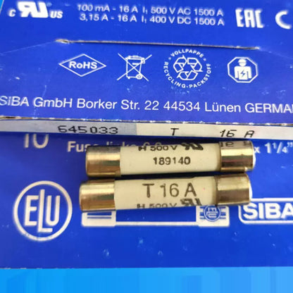 10pcs  SIBA 189140 T16A 7006565 T 16A H500V Fuse
