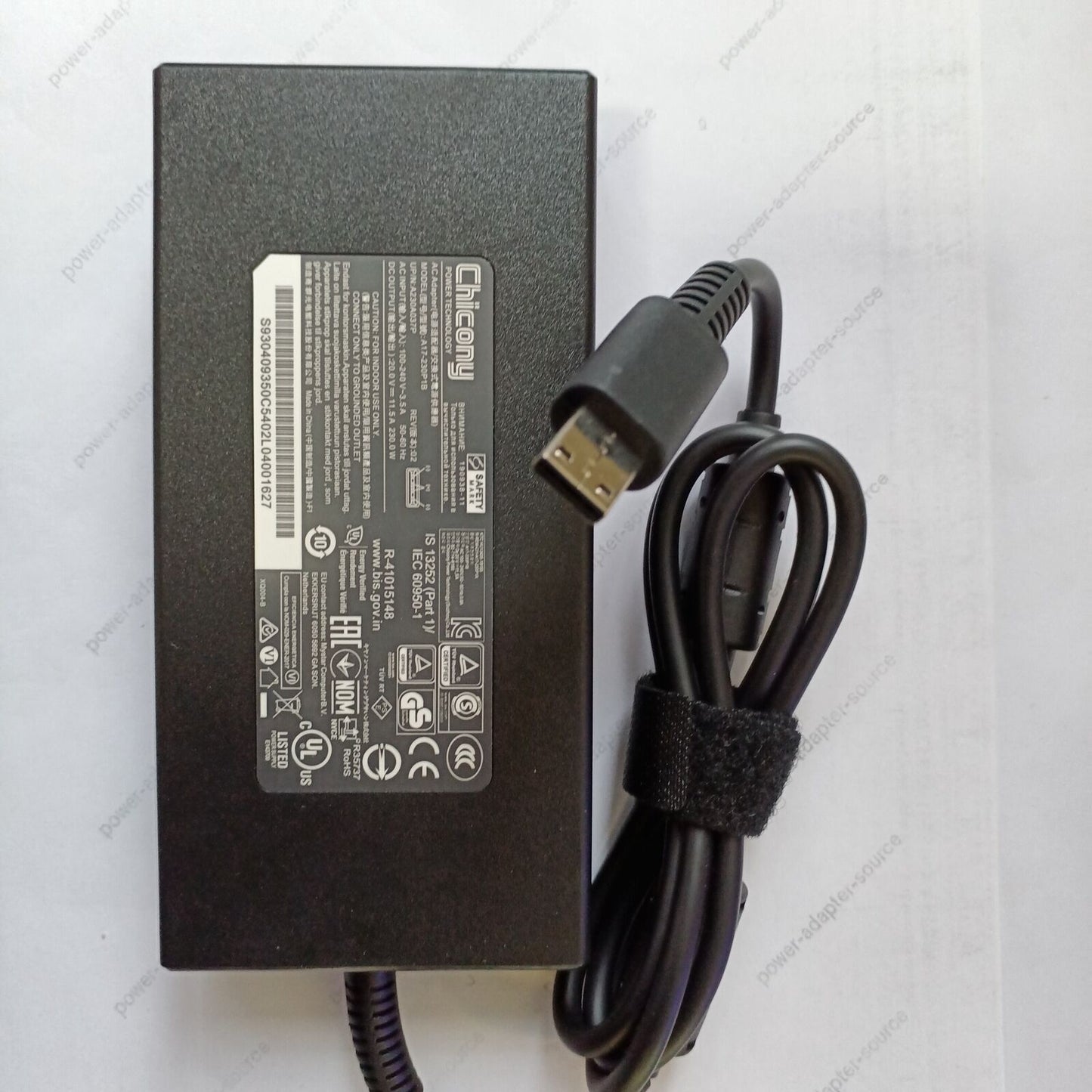 MSI GE66 Raider 10UG A17-230P1B 230W 20V Chicony AC Power Adapter Charger