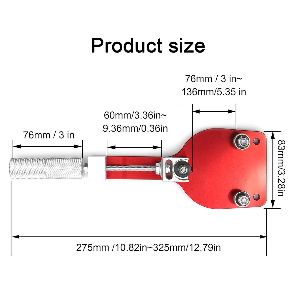 Red Oil Filter Cutter Tool 77750 For Filter Cutting Range From 2-3/8 to 5