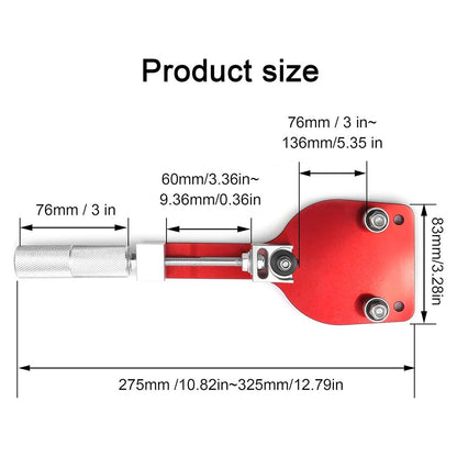 Red Oil Filter Cutter Tool 77750 For Filter Cutting Range From 2-3/8 to 5