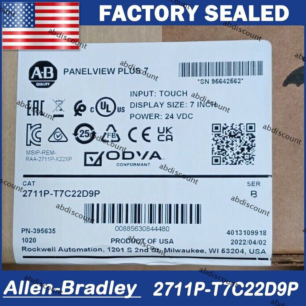 Allen-Bradley 2711P-T7C22D9P PanelView Plus 7 Performance NEW SEALED IN BOX - ALLEN-BRADLEY