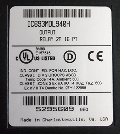 New GE FANUC IC693MDL940H Output Module in Box - FANUC