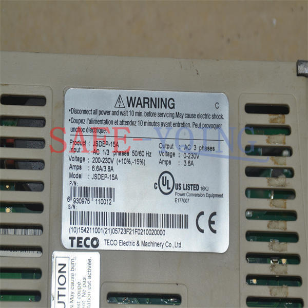 used 1PCS  TECO servo drive JSDEP-15A Tested