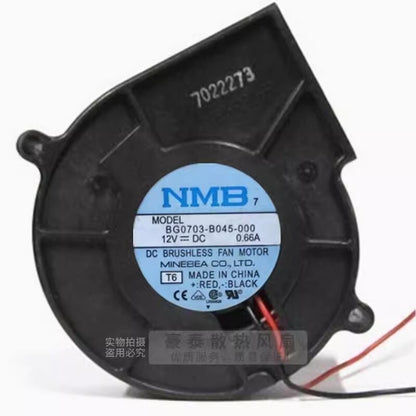 NMB BG0703-B045-000 7530 DC12V 0.66A 2-Wire Turbo Cooling Fan