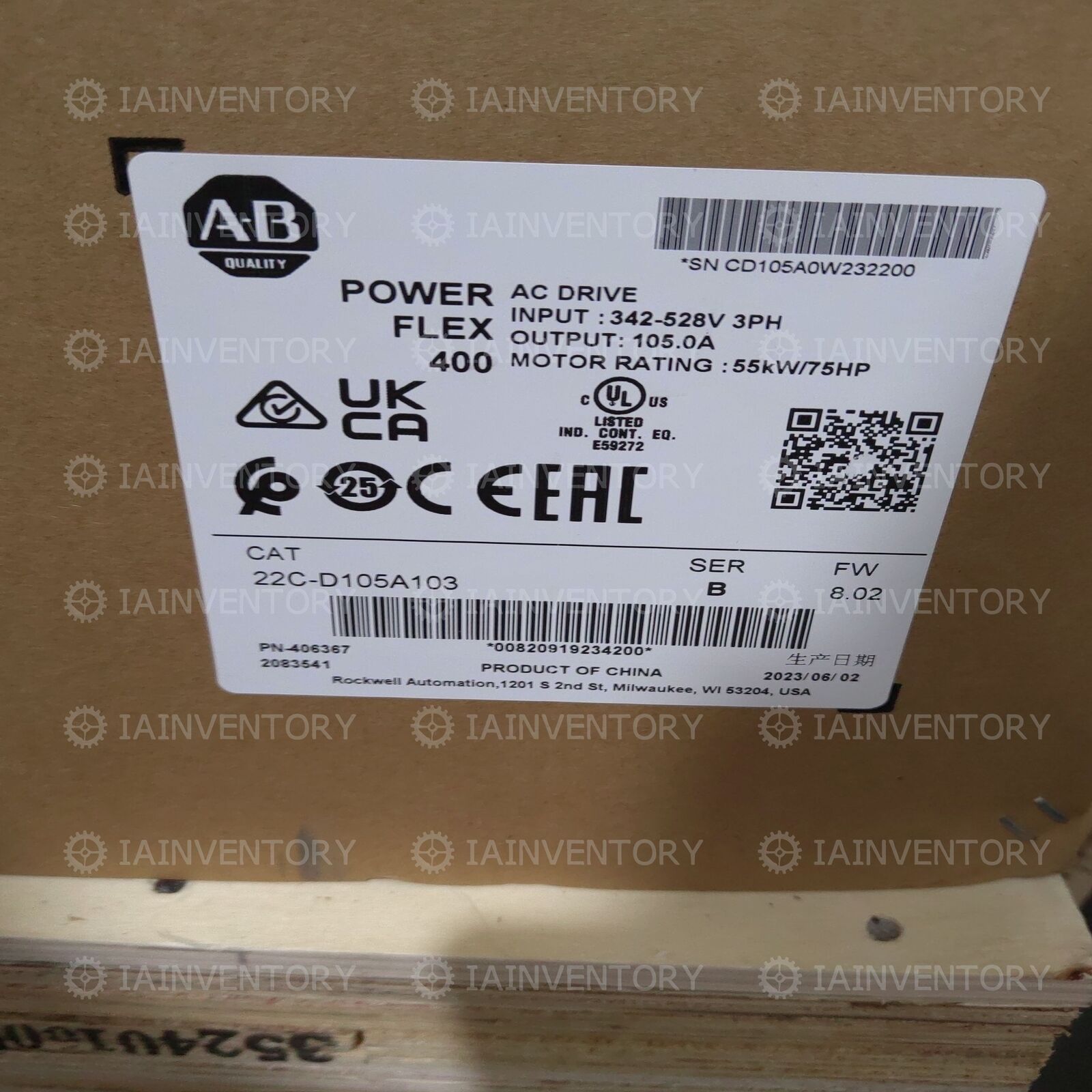 Allen-Bradley 22C-D105A103 Fast 1PC - ALLEN-BRADLEY