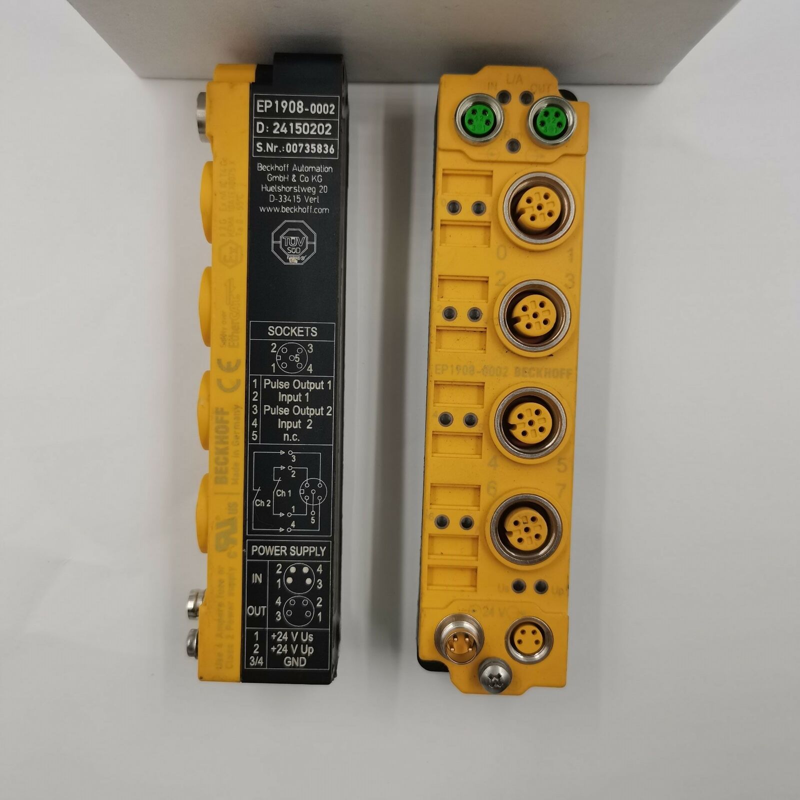 used 1PC BECKHOFF EP1908-0002 EP19080002 PLC Module ping - BECKHOFF