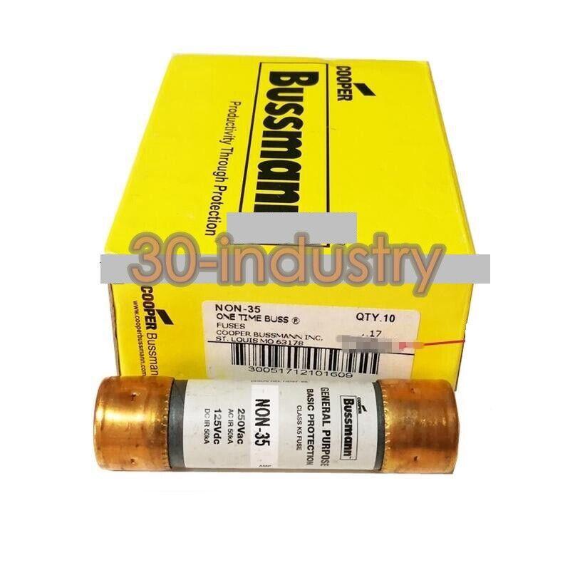 10 Pack Bussmann NON-35 35A 250Vac One-Time Fuses - BUSSMANN