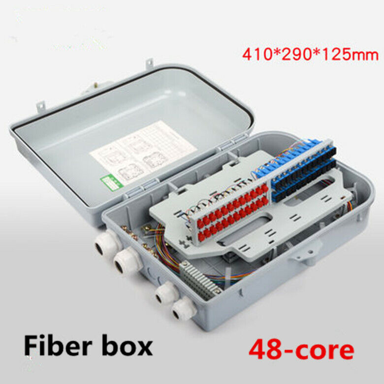 new 48-core split box FC cable fusion box full with flange IP55