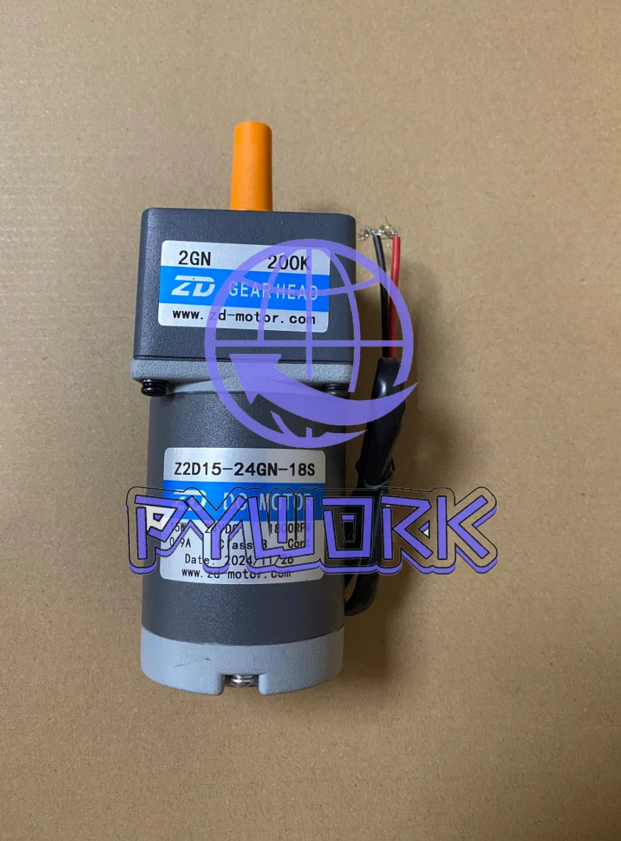 Z2D15-24GN-18S-2GN 200K DC24V 15W medium and large gear motor~