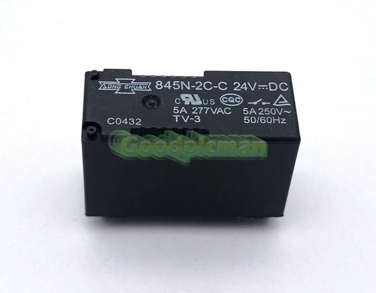1pc SONG CHUAN 845N-2C-C 24VDC Power Relay 8Pin 5A 277VAC