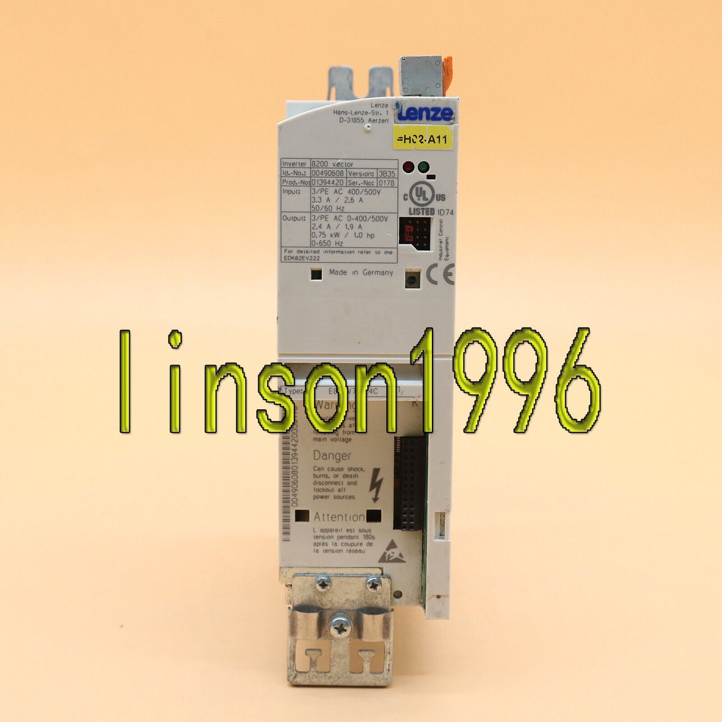 Used Lenze Inverter E82EV751_4C Inverter, Tested, 0.75kVA, Quality. - LENZE