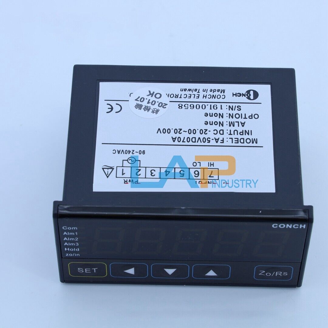 1PCS CONCH FA-50VD070A Digital Tachometer & Voltmeter - CONCH