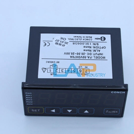 1PCS CONCH FA-50VD070A Digital Tachometer & Voltmeter - CONCH