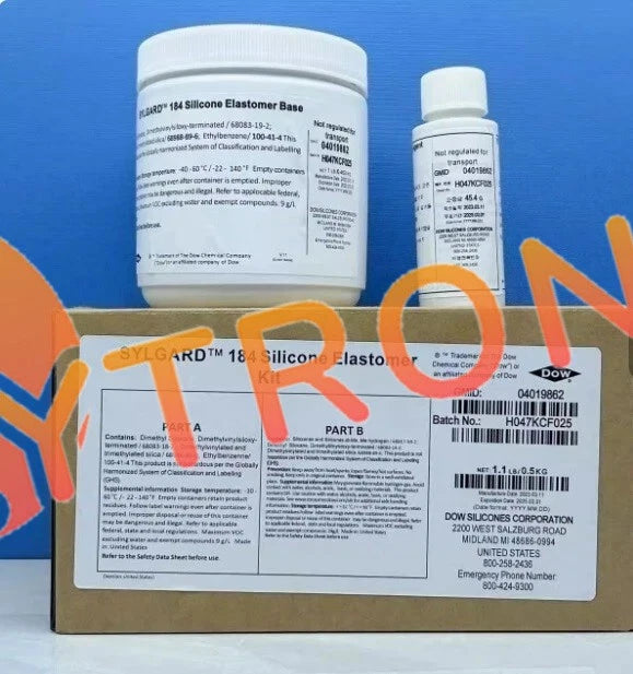 DOW Sylgard 184 Silicone Elastomer Kit A & B 1.1LB (0.5kg) free ship