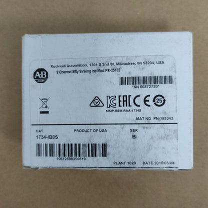 Allen Bradley AB 1734-IB8S Digital Safety Input Module - ALLEN BRADLEY
