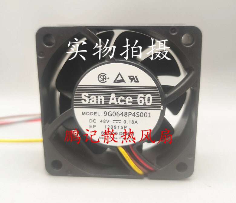 Sanyo 9G0648P4S001 48V 0.18A 6025 6CM inverter cabinet cooling fan