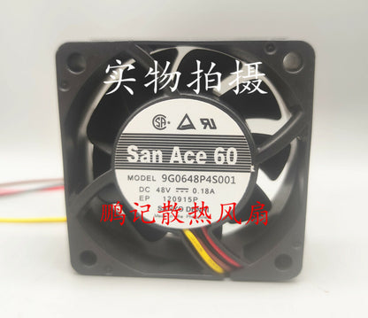 Sanyo 9G0648P4S001 48V 0.18A 6025 6CM inverter cabinet cooling fan